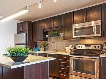 Warm light or cool dark cabinetry options available